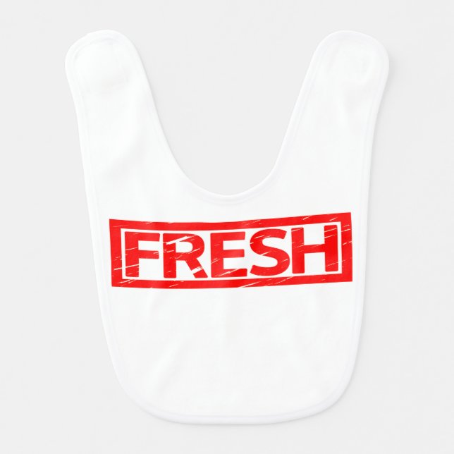 Fresh Stamp Baby Bib (Front)