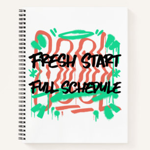 Fresh Start Full Schedule School Beginning Notebook