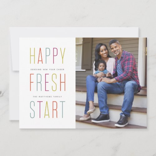 Fresh start happy new year moving announcement