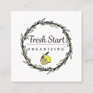 Fresh Start Holly Lock Business Cards