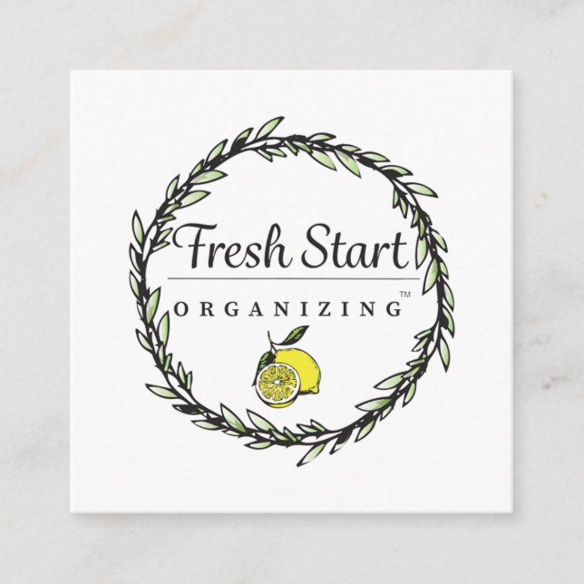 Fresh Start Holly Lock Business Cards (Front)