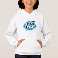 Fresh Start Motivational Typography Blue Splash