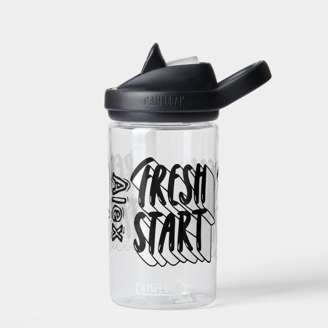 Fresh Start School Custom Name  Water Bottle (Left)