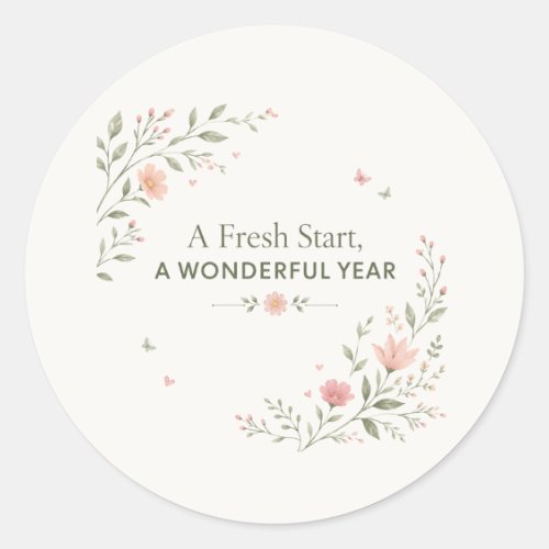 Fresh Start Teacher Sticker | New School Year Gift