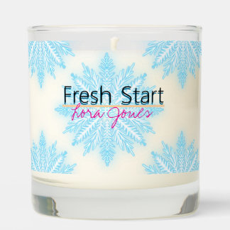 Fresh Start with your name Scented Jar Candle