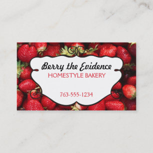 fresh strawberries fruit berry baking cooking card