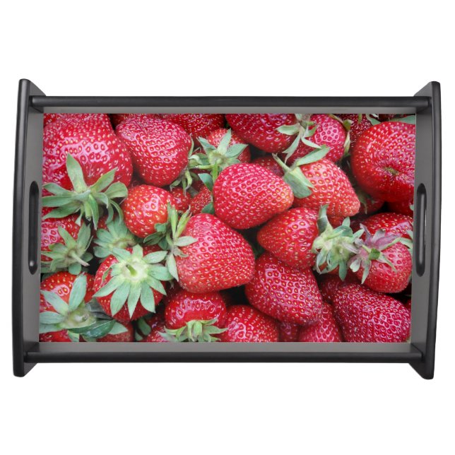 fresh strawberries serving tray (Front)