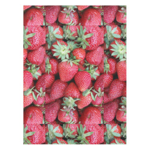 fresh strawberries tablecloth
