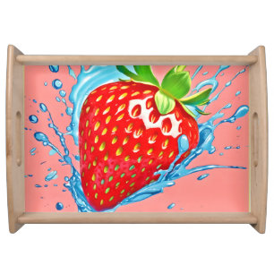 Fresh Strawberry Burst Serving Tray