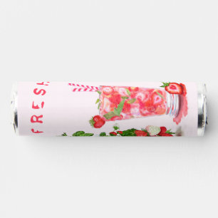 Fresh Strawberry Drink Custom Text Your Gift Breath Savers® Mints