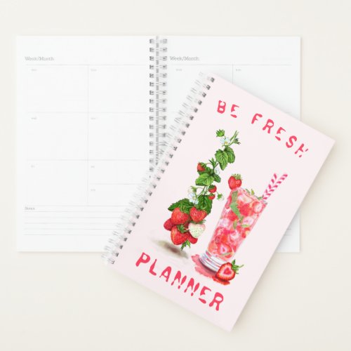 Fresh Strawberry Juice Cool Drink _ Summer Fruits  Planner