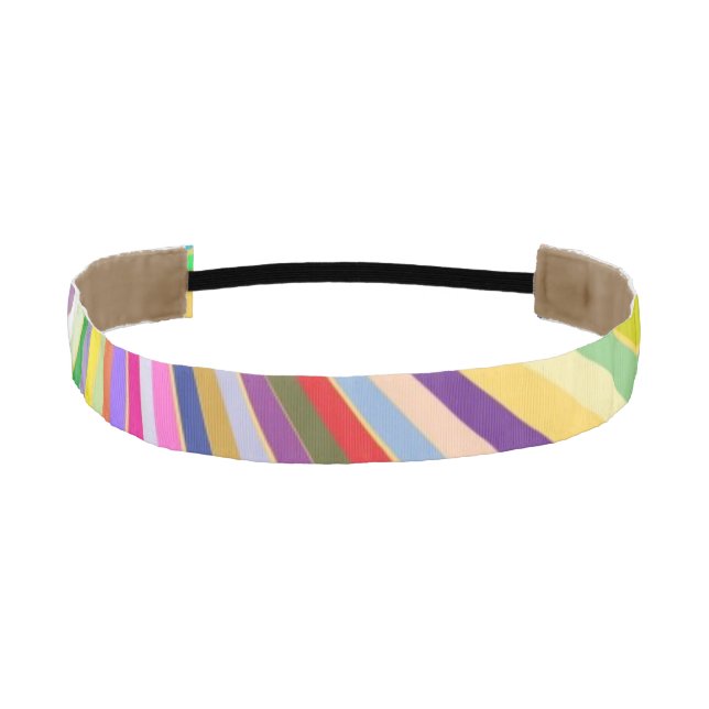 Fresh striped background athletic headband (Front)