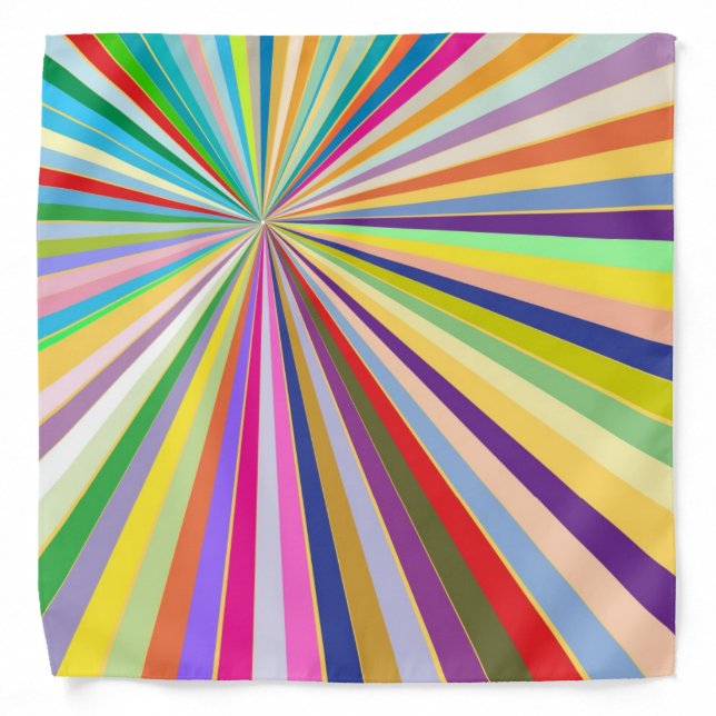 Fresh striped background bandana (Front)