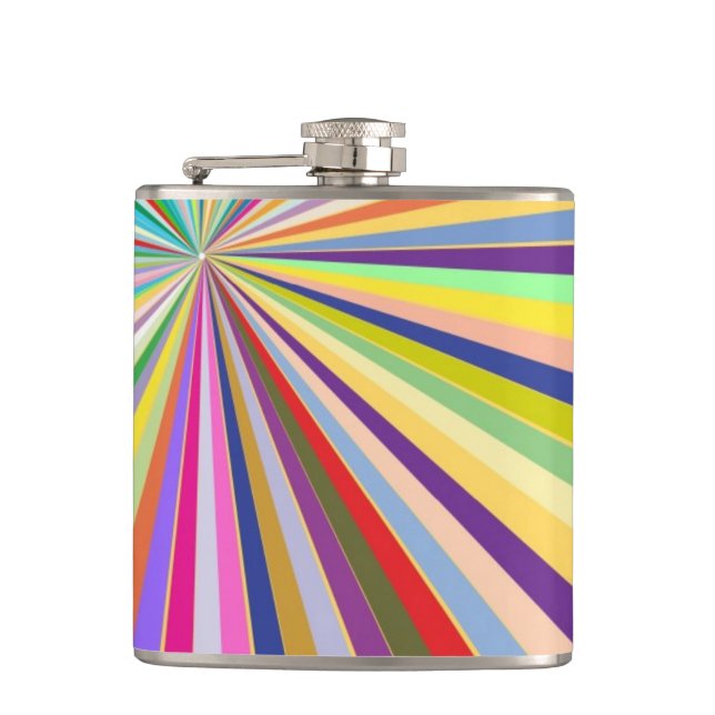 Fresh striped background flask (Front)