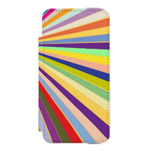 Fresh striped background wallet case for iPhone SE/5/5s
