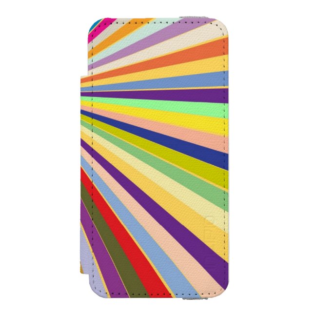 Fresh striped background incipio iPhone wallet case (Folio Front)