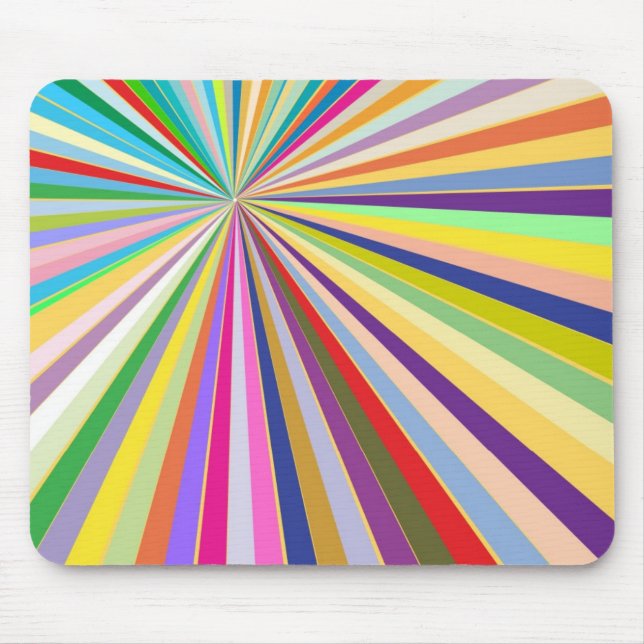 Fresh striped background mouse pad (Front)