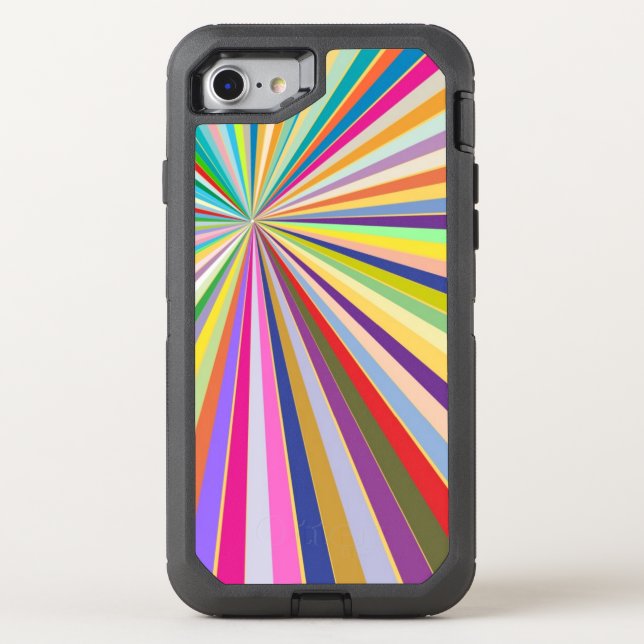 Fresh striped background otterbox iPhone case (Back)