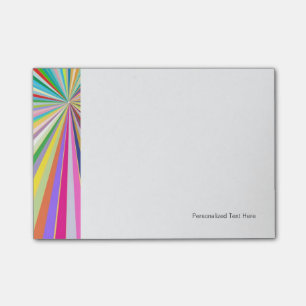 Fresh striped background post-it notes