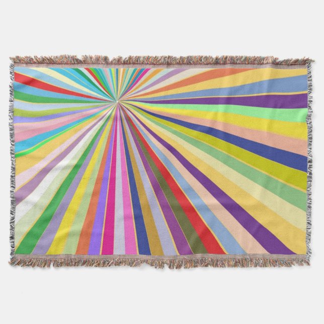 Fresh striped background throw blanket (Front)