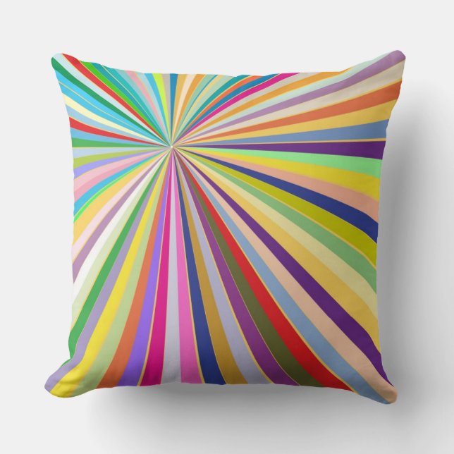 Fresh striped background throw pillow (Front)