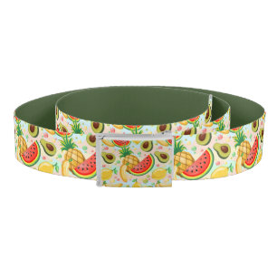Fresh Summer Fruits Pattern Belt