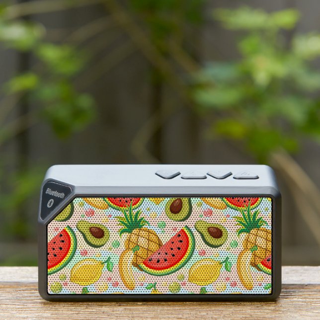 Fresh Summer Fruits Pattern Bluetooth Speaker (Insitu(Outdoor))