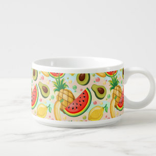 Fresh Summer Fruits Pattern Bowl