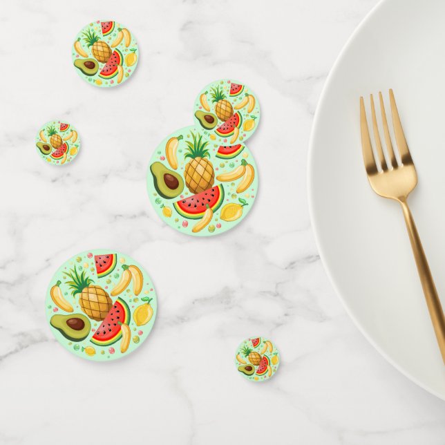 Fresh Summer Fruits Pattern Confetti (Group)