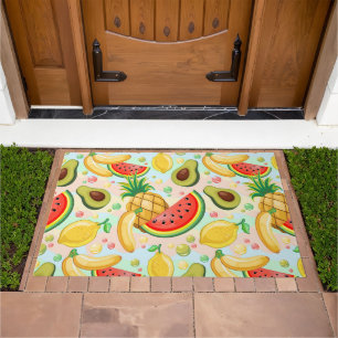 Fresh Summer Fruits Pattern Doormat