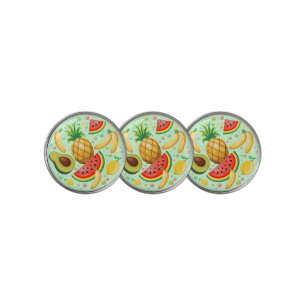 Fresh Summer Fruits Pattern Golf Ball Marker