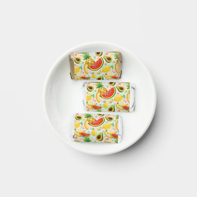 Fresh Summer Fruits Pattern Hershey's Miniatures (Plate)