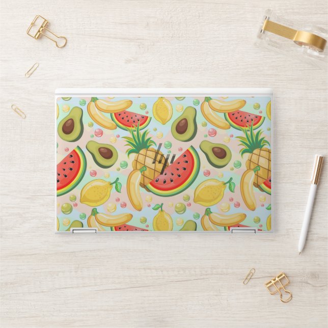 Fresh Summer Fruits Pattern HP Laptop Skin (Desk)