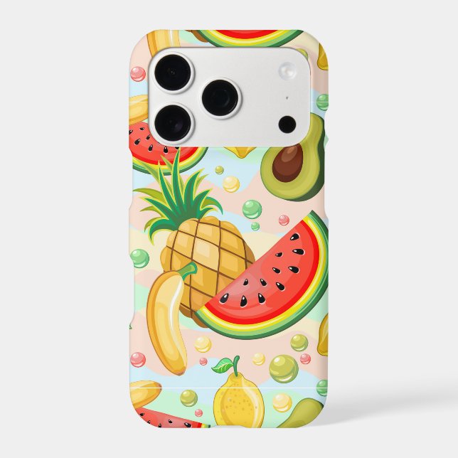 Fresh Summer Fruits Pattern Iphone Case (Back)