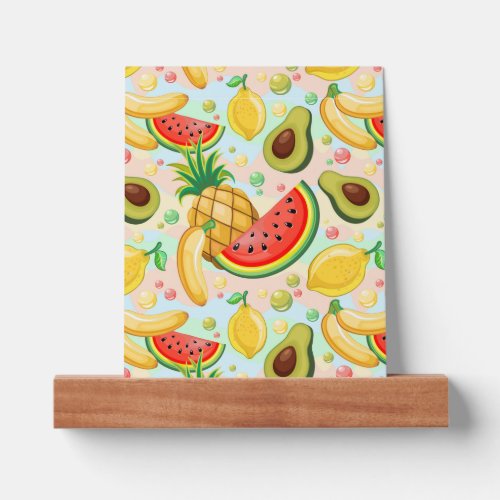 Fresh Summer Fruits Pattern Picture Ledge