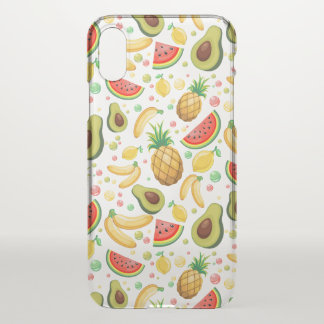 Fresh Summer Fruits Pattern iPhone X Case