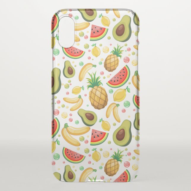 Fresh Summer Fruits Pattern Uncommon iPhone Case (Back)