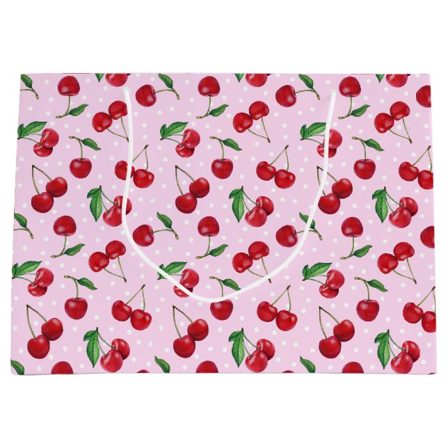 Fresh Sweet Cherries Large Gift Bag (Front)