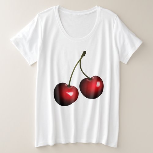 Fresh Sweet Cherries Plus Size T_Shirt