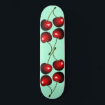 Fresh Sweet Cherries - Skateboard<br><div class="desc">Sweet Cherries - Choose / add your favorite background colors !</div>
