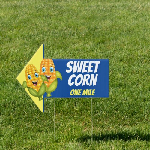 Fresh Sweet Corn Arrow Sign