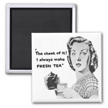 Fresh Tea Kitchen Magnet (vintage Advertising) by HumphreyKing at Zazzle