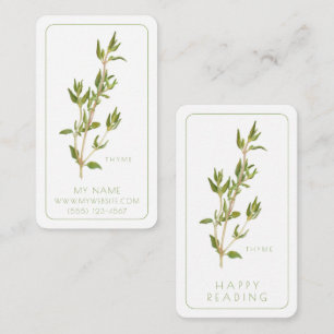 FRESH THYME Business Bookmarks - 3.5x2 Card 