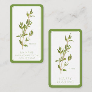 FRESH THYME Business Bookmarks - 3.5x2 Card II