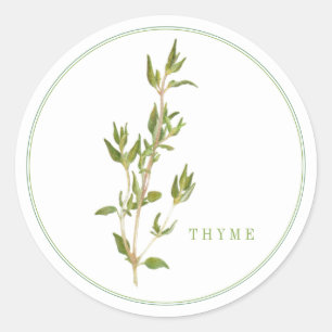 FRESH THYME Large Round Stickers