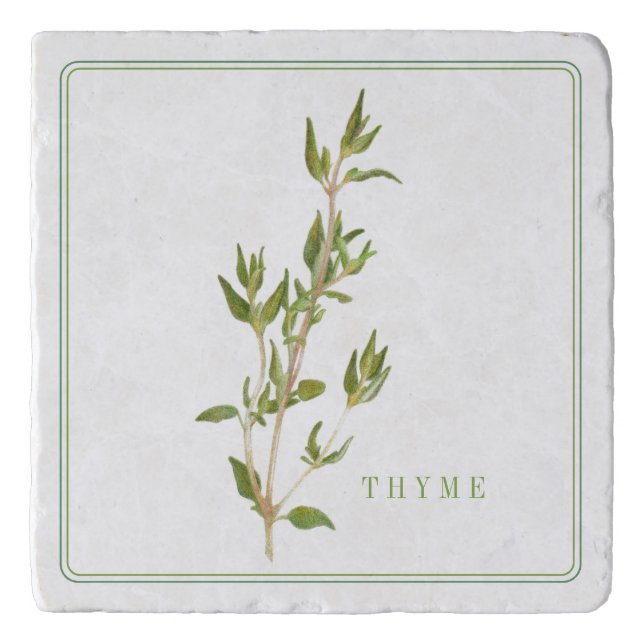 FRESH THYME Marble Stone Trivet (+text) (Front)