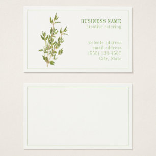 FRESH THYME Oceana Business Card