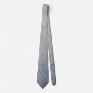 Fresh Tiger Stripes on Enceladus Neck Tie