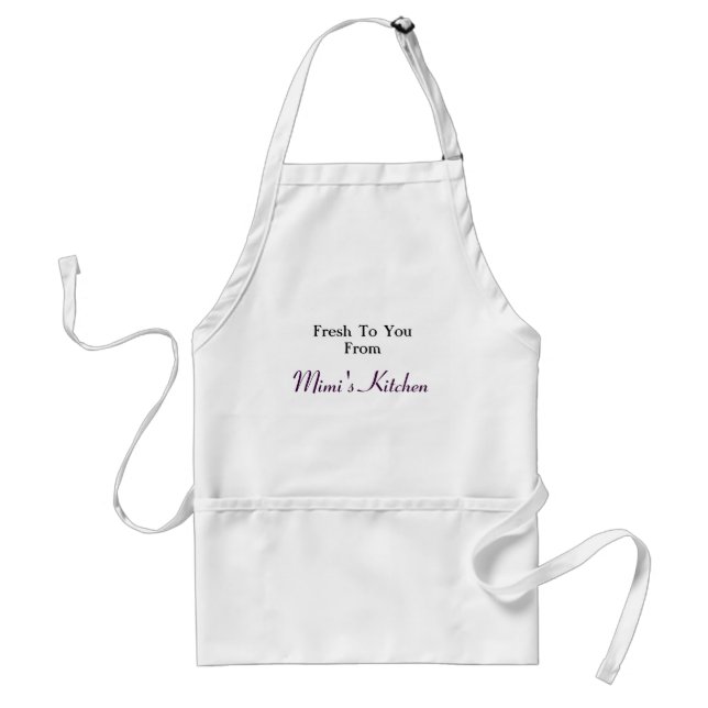Fresh To You From, Mimi's Kitchen - Customized Adult Apron (Front)