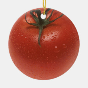 Fresh Tomato Ceramic Ornament